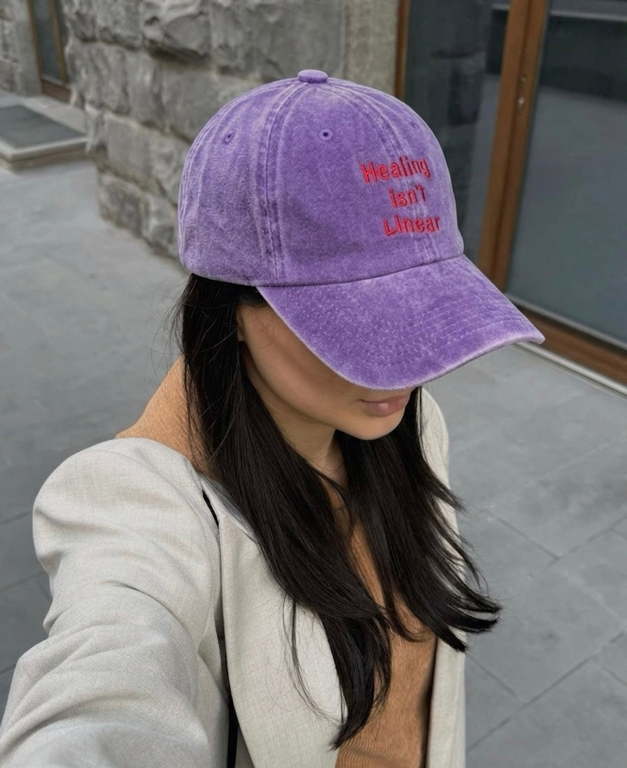 Healing isn't linear Washed Cap