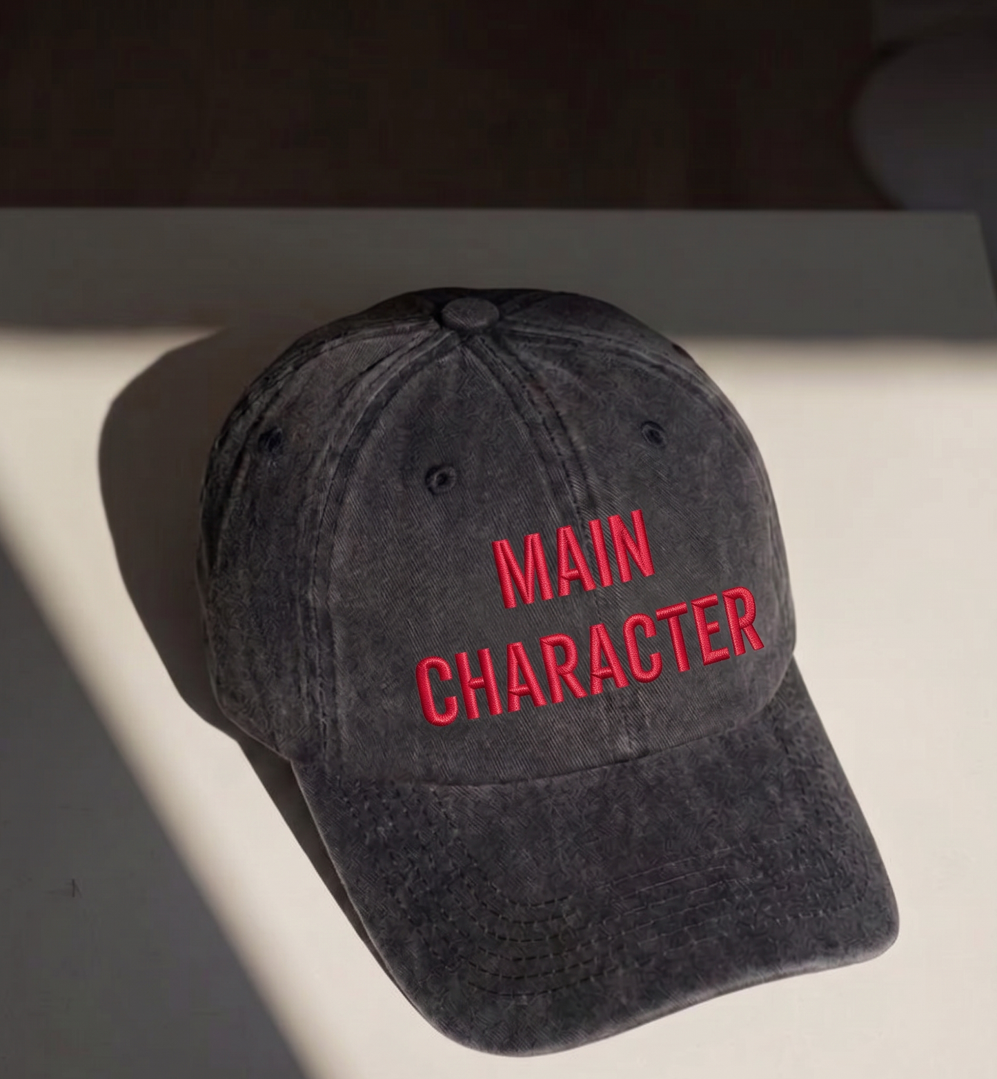Main Character Washed Cap