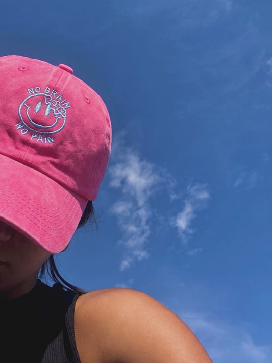No Brain No Pain Washed Cap