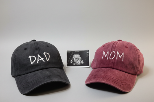 Mom & Dad Washed Cap Set