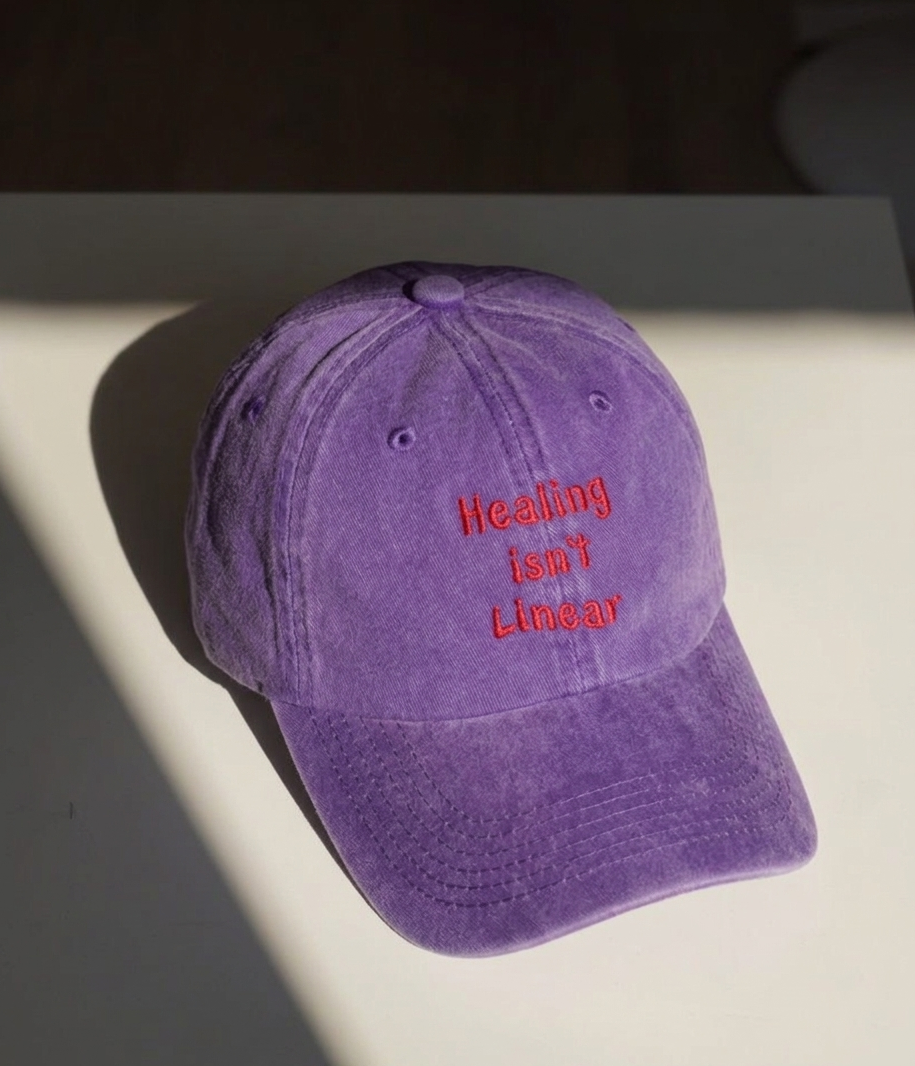 Healing isn't linear Washed Cap