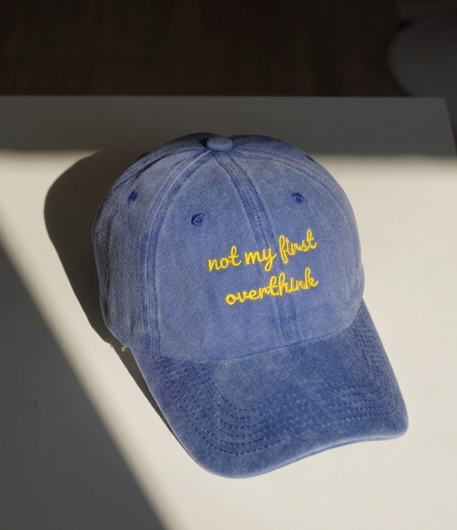 Not my first overthink Washed Cap
