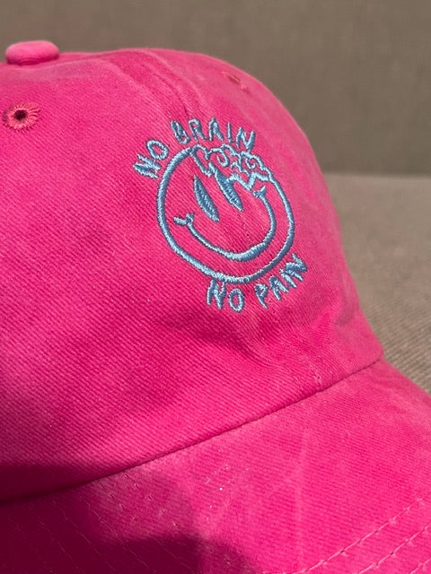 No Brain No Pain Washed Cap